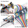 TODOELEC 360 Pieces Multicolored Breadboard Jumper Wire Dupont Wire Ribbon Cables Kit 30CM 20CM 10CM 40 Pin Male to Female, 40 Pin Male to Male, 40 Pin Female to Female, for Arduino and Raspberry Pi