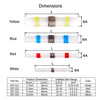 TODOELEC Waterproof Electrical Heat Shrink Solder Seal Ring Butt Wire Connectors Kit Insulation Butt Wire Terminal Heat Shrinkable Solder Sleeve Wire Splices Set