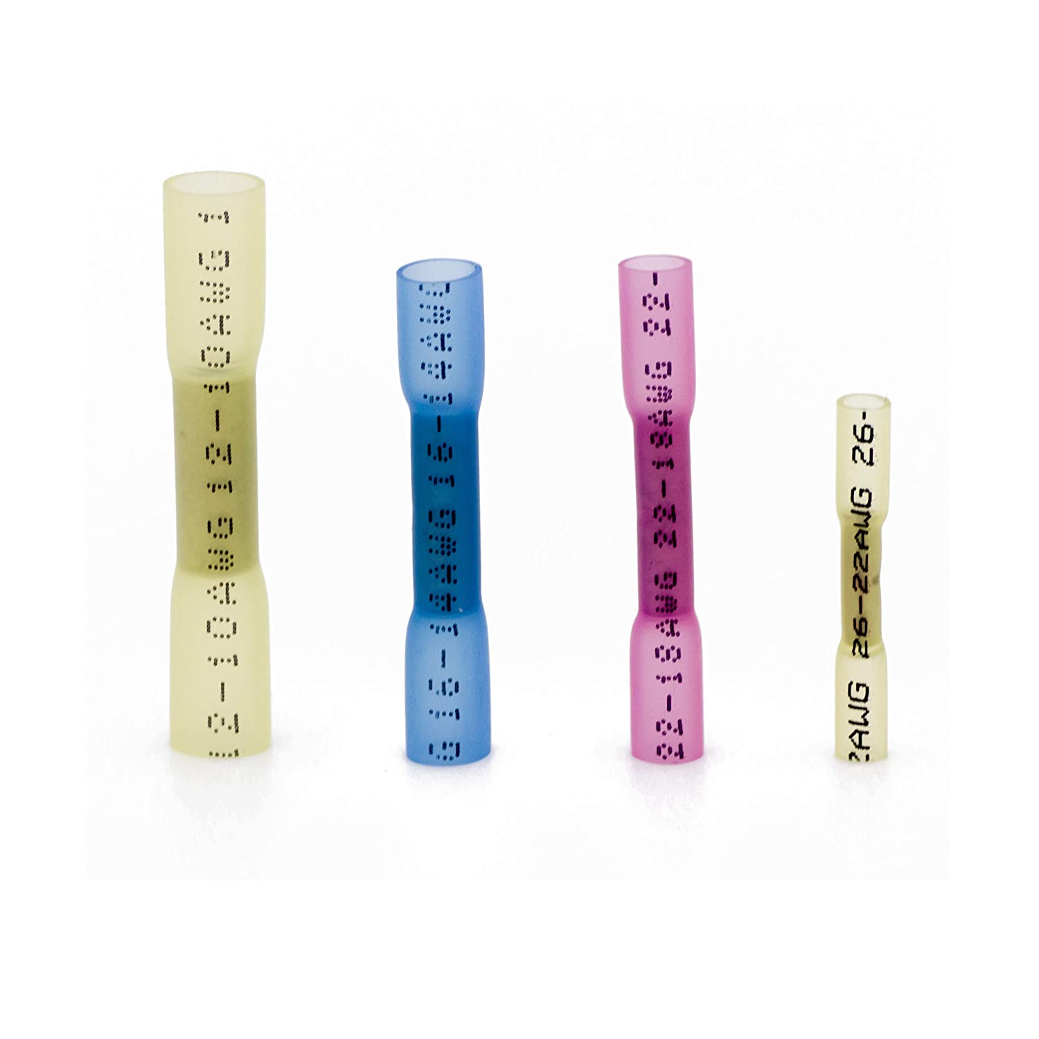 Heat Shrink Butt Crimp Connectors 12-10AWG Waterproof Seal Crimp Terminals 100x - View #5