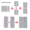 TODOELEC 4PCS Breadboards Kit 2PCS 830 Point 2PCS 400 Point Solderless Breadboards Proto Shield Distribution Connecting Blocks for Arduino Raspberry Pi