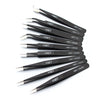 9pcs/lot Anti-static ESD Tweezers Precision Pinzas Stainless Steel Tweezers Electronics Phone Repairing Tools