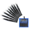 9pcs/lot Anti-static ESD Tweezers Precision Pinzas Stainless Steel Tweezers Electronics Phone Repairing Tools