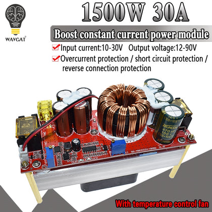 DC-DC 1500W 30A Voltage Step Up Converter Boost CC CV Power Supply Module Step Up Constant Current Module DC-DC 10-60V to 12-97V dc-dc 1500w 30a voltage step up converter booster