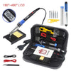 Electric Soldering Iron Kit Adjustable Temperature LCD Digital Display Welding Solder Tools 220V 110V 80W